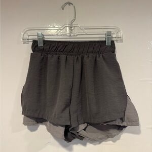 AS Revival Altar’d State dual grey flowy athletic shorts